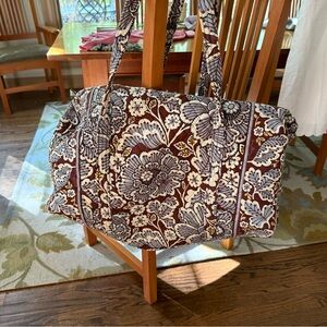 Vera Bradley Signature Weekender Travel Bag 2.0 in the "Autumn Leaves" pattern.